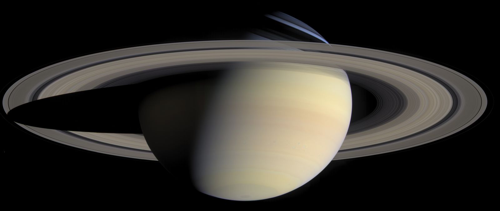 Saturn, photographed by NASA's Cassini spacecraft